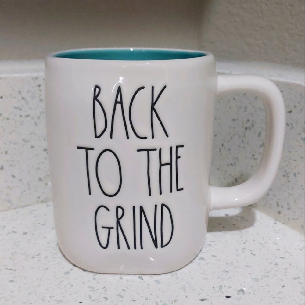 Rae Dunn BACK TO THE GRIND mug